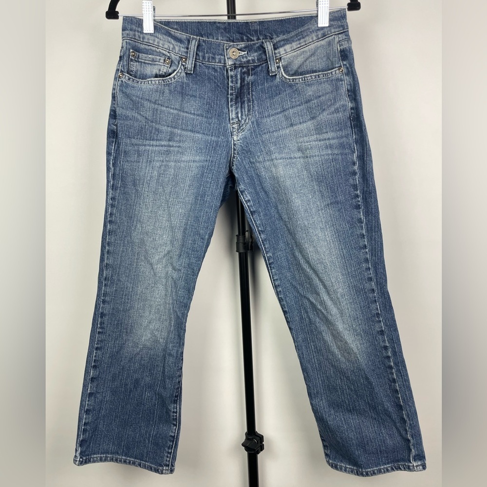 Lucky Brand Blue Classic Rider Crop Denim Jeans